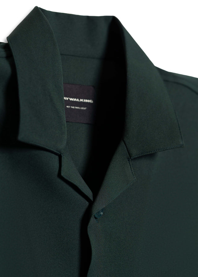 BOWLING SHIRT IN BOTTLE GREEN [UNISEX]