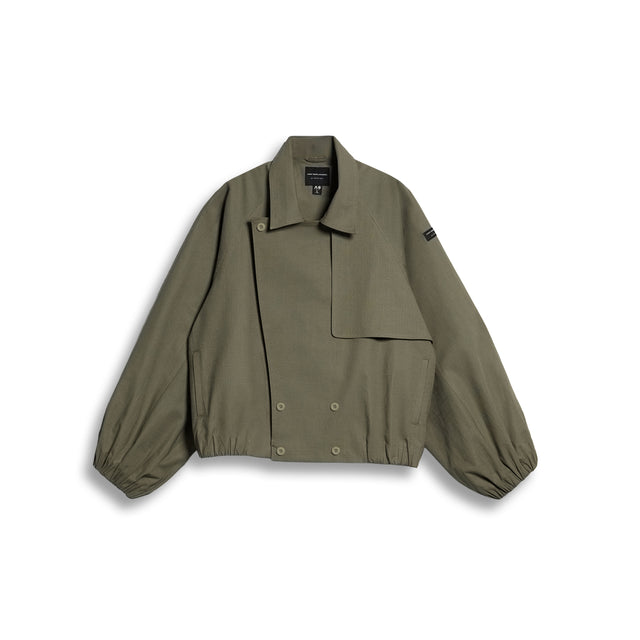 SAVILE JACKET IN OLIVE GREY