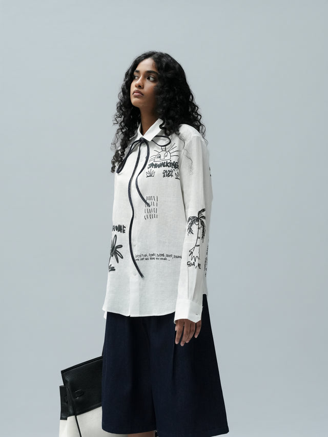 HOME SHIRT IN WHITE [UNISEX]