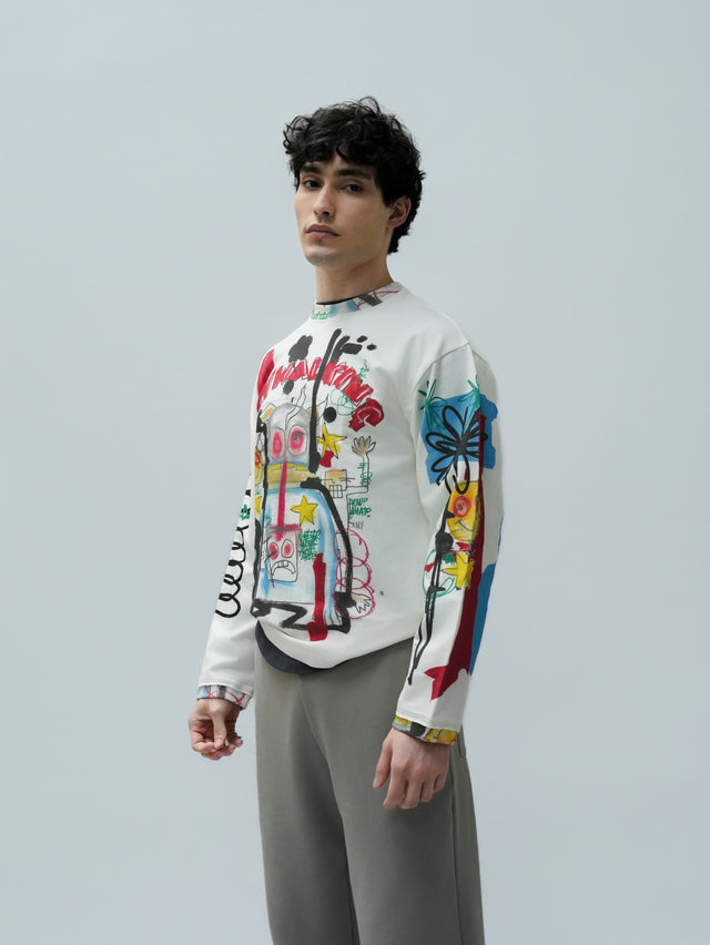 ROBOT FULL SLEEVE T-SHIRT [UNISEX]