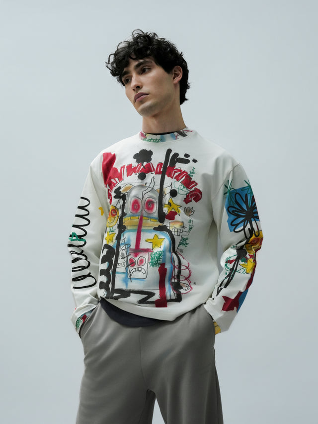ROBOT FULL SLEEVE T-SHIRT [UNISEX]