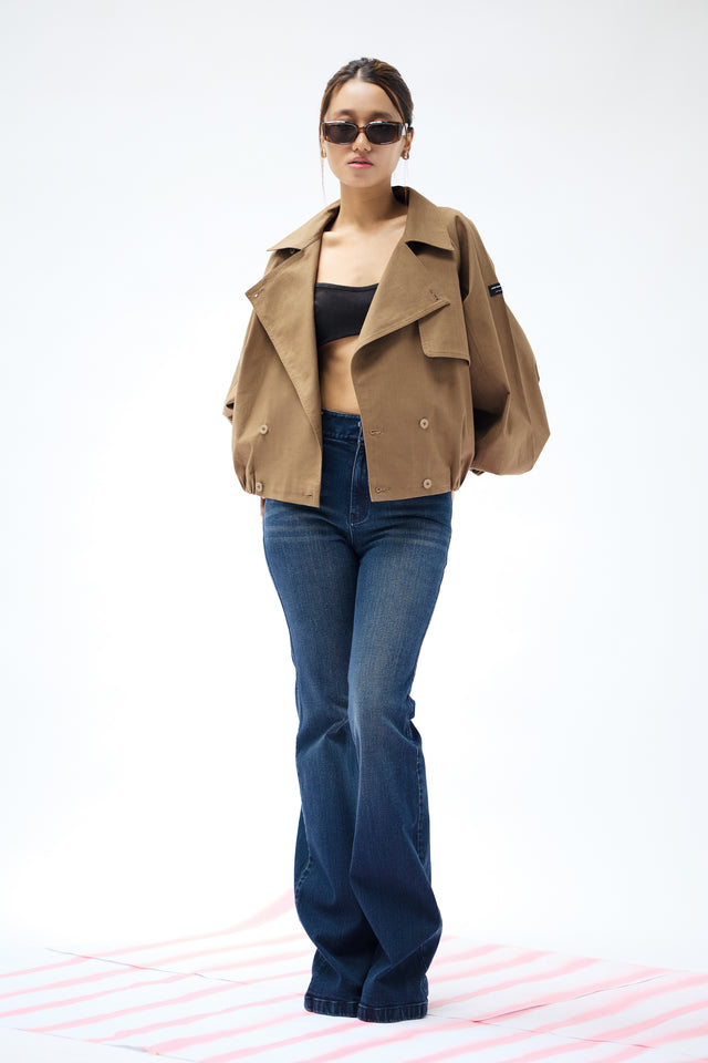 SAVILE JACKET IN BROWN