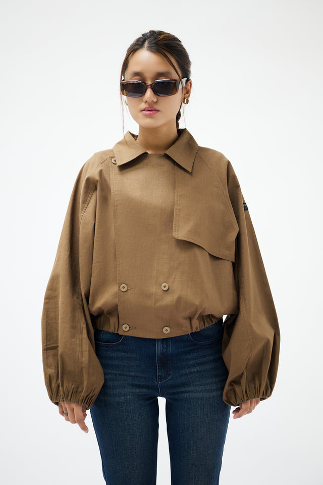 SAVILE JACKET IN BROWN