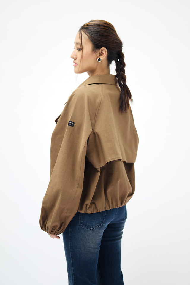 SAVILE JACKET IN BROWN