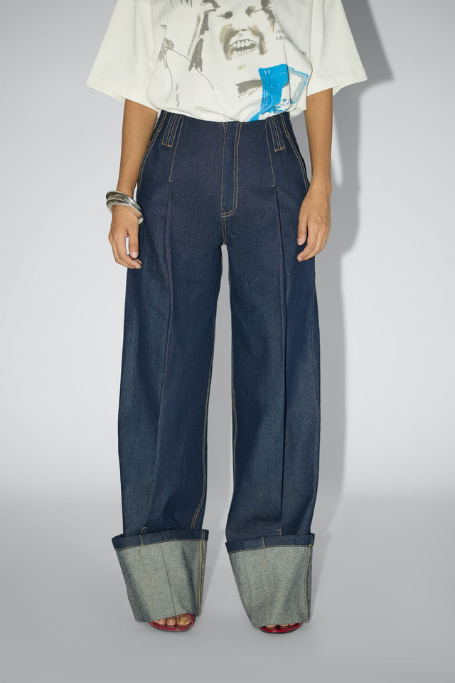 EYE SPY DENIM PANT IN BLUE