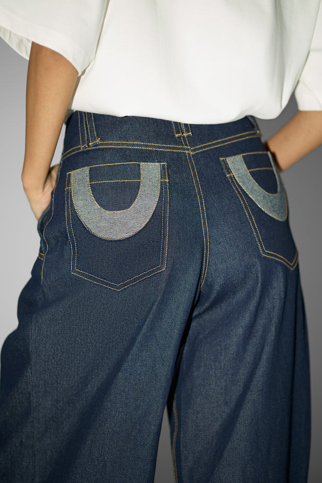 EYE SPY DENIM PANT IN BLUE