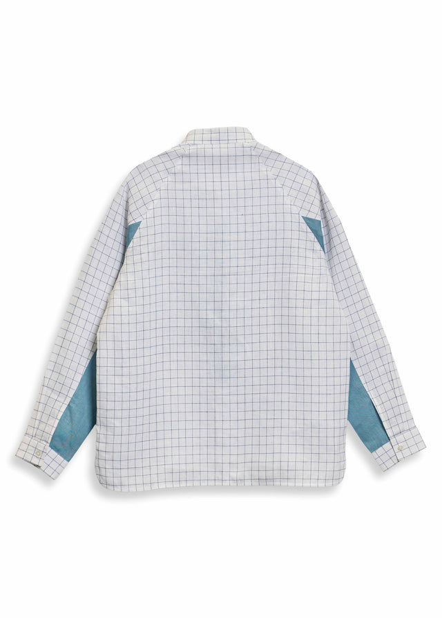 LAZY EYE LINEN SHIRT IN WHITE