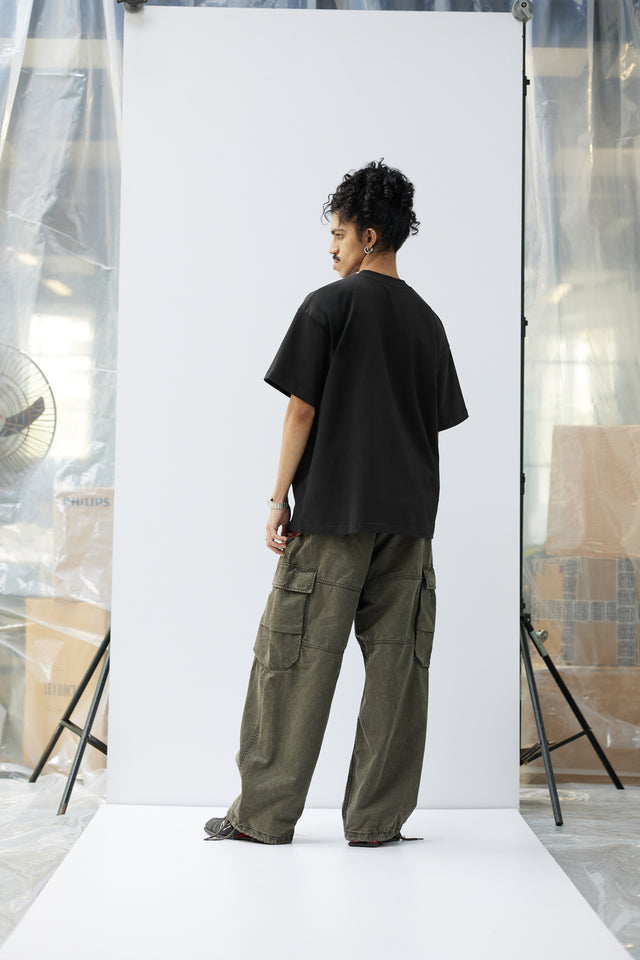 CHROME T-SHIRT IN BLACK [UNISEX]