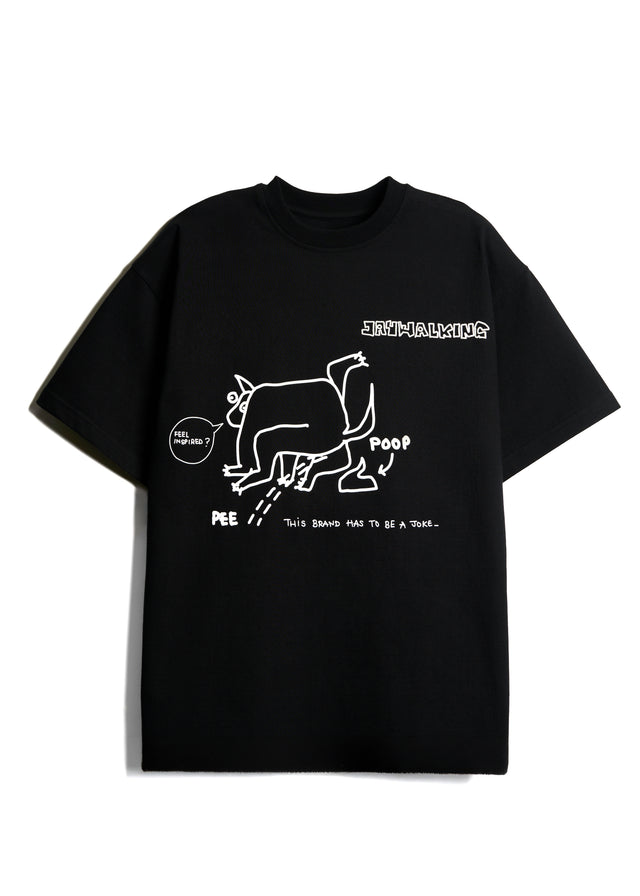 PEE PEE POO POO T-SHIRT IN BLACK [UNISEX]