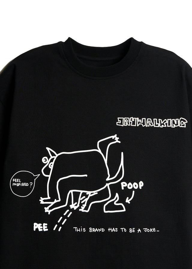 PEE PEE POO POO T-SHIRT IN BLACK [UNISEX]