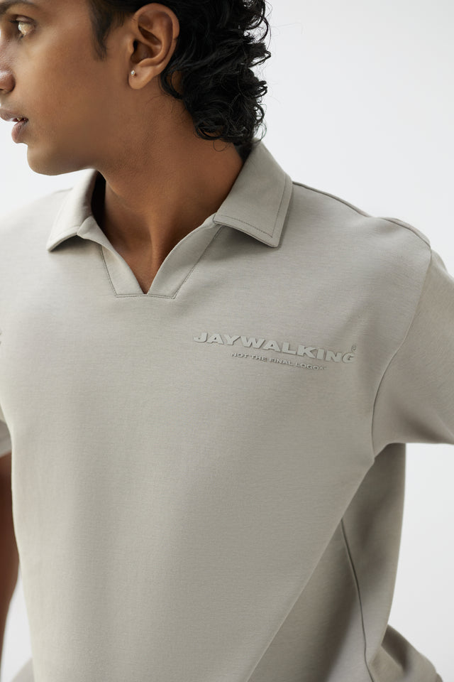 RICH POLO IN OYSTER GREY [UNISEX]