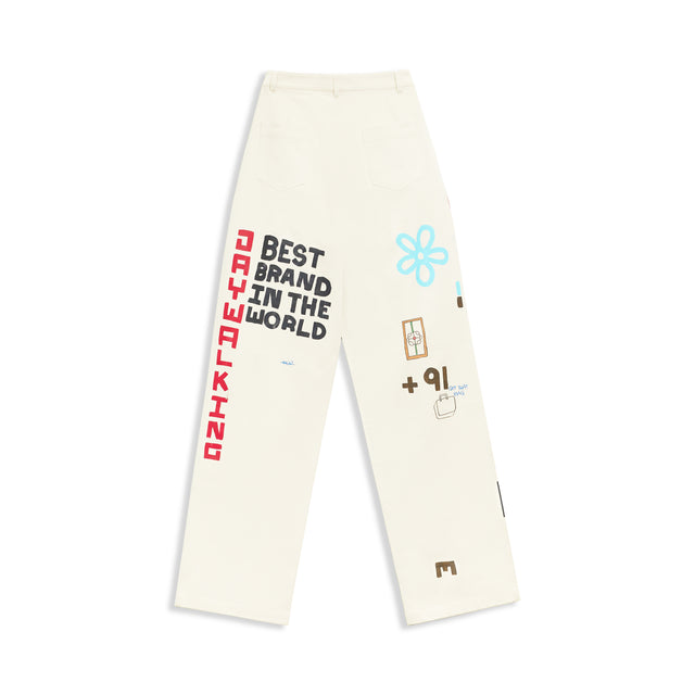 SKETCH BOOK PANT IN CREAM ONE OF ONE