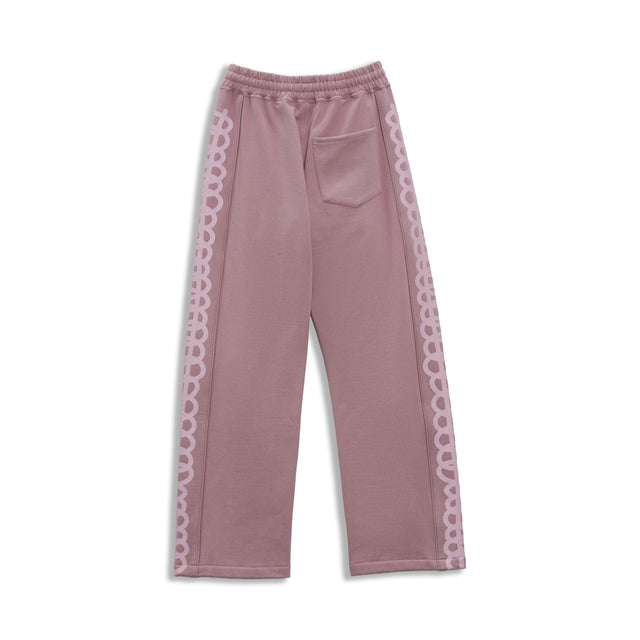 SQUIGGLY TRACK PANTS IN MAUVE [UNISEX]
