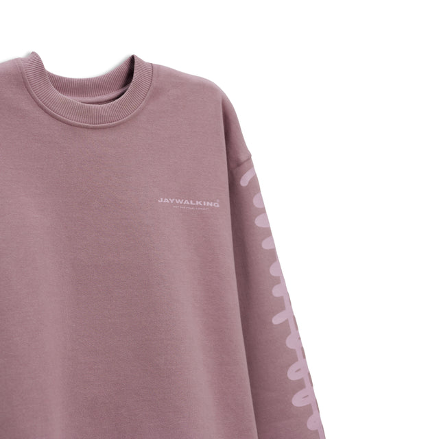 SQUIGGLY SWEATSHIRT IN MAUVE [UNISEX]