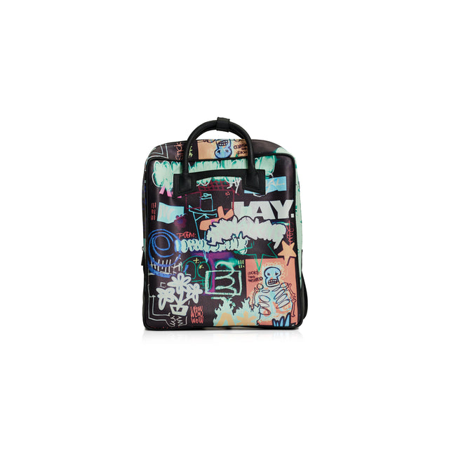 STICKER BACKPACK IN BLACK