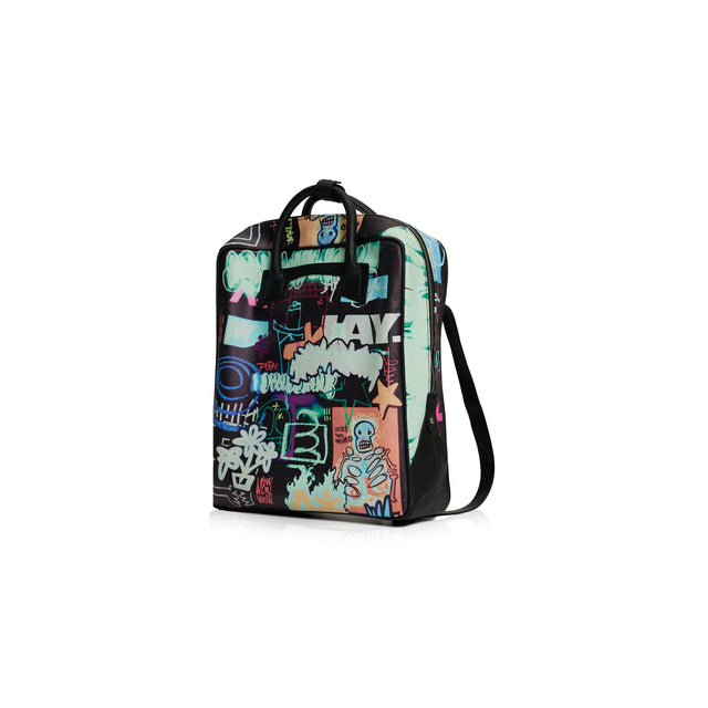 STICKER BACKPACK IN BLACK