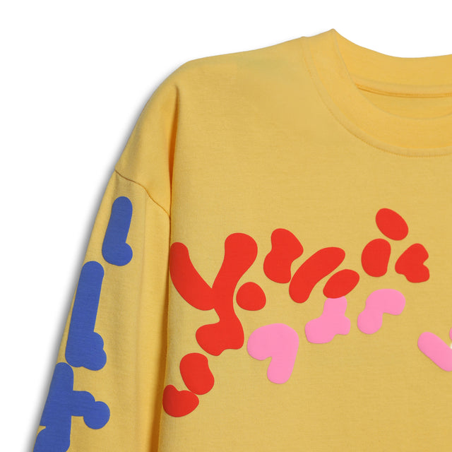 SKETCHPEN FULL SLEEVE T-SHIRT IN YELLOW [UNISEX]
