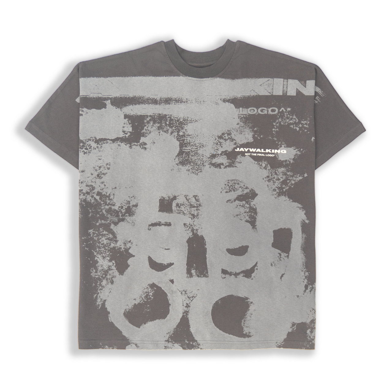 INK BLEED FACE TSHIRT WITH LOGO [UNISEX] JAYWALKING