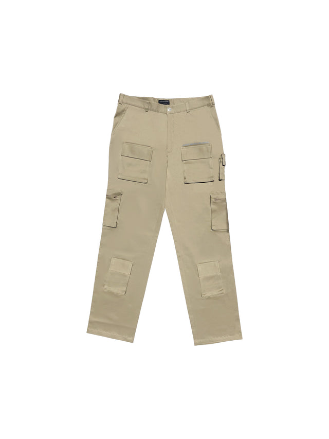 BOX UTILITY PANTS IN BEIGE [UNISEX]